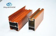 Approbation en aluminium d'OIN de l'alliage 6063 de cadres de porte de grain en bois de couleur de nature