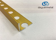 L'équilibre en aluminium de plancher d'or lumineux profile L forme avec le trou perforé