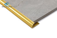 L'équilibre en aluminium du bord 6063 profile la couleur d'or de forme ronde pour le règlage de mur