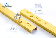Couleur matérielle anodisée d'or d'Alu d'U de profil de l'épaisseur en aluminium 6063 de la Manche 0.8-1.2mm
