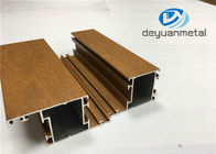 extrusions en aluminium de grain en bois de 1.1mm - de 1.6mm, profil de fenêtre en aluminium de GV