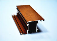 Aluminium en bois adapté aux besoins du client de grain de revêtement de poudre pour la fenêtre 6063 T5