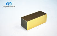 Profil en aluminium d'or de polissage d'extrusion pour la décoration avec l'alliage 6063