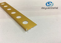 Bande de transition en aluminium d'or lumineuse de plancher 2 épaisseur de la longueur 1.0mm de mètre