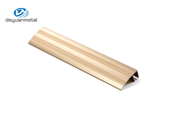 L'équilibre en aluminium de bord du plancher 6063 a anodisé l'épaisseur de 0.5mm - de 2mm élégante pour la décoration à la maison