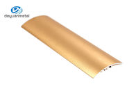 Le plancher en aluminium de taille faite sur commande profile la préparation de surface anodisée par couleur d'or