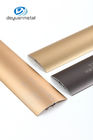 Le plancher en aluminium de taille faite sur commande profile la préparation de surface anodisée par couleur d'or