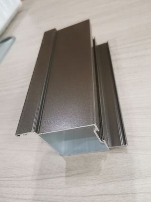 Profil de fenêtre en aluminium, revêtement en poudre noire naturelle blanche en bronze