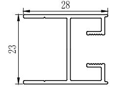 Extrusions de fenêtres coulissantes en aluminium Profiles revêtement en poudre Bronze Afrique du Sud