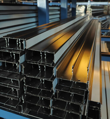 Profiles d'extrusion de fenêtres de patio en aluminium revêtement en poudre Bronze