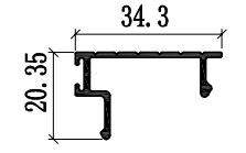 6063 Profiles d'extrusion pour fenêtres de patio en aluminium revêtement en poudre