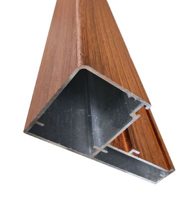 Profiles de fenêtres en aluminium avec grain de bois pour le marché latino-américain