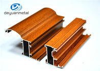 Profils en aluminium adaptés aux besoins du client de grain en bois pour la résistance à l'usure de portes