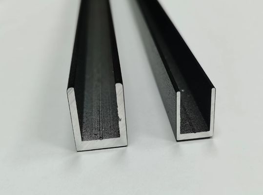 Porteur de verre en aluminium à profil U certifié SGS