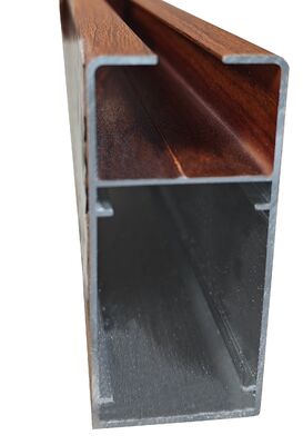 Fabricant Profiles de fenêtres en aluminium à carreaux avec grains de bois