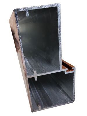 Profiles de grains de bois pour fenêtres en alliage d'extrusion en aluminium