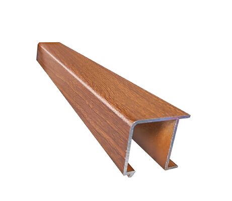 Profil de fenêtre et de porte en aluminium à grains de bois 6063 T5